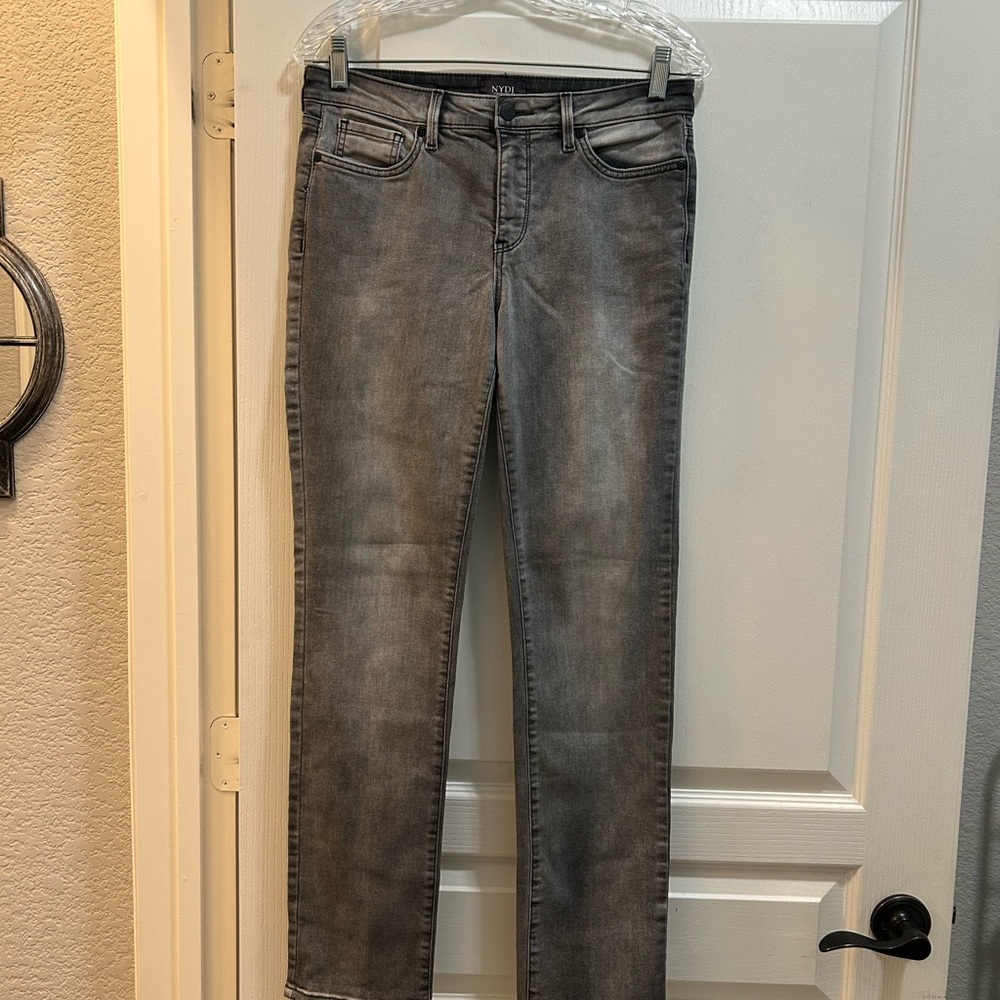 NYDJ Women's Charcoal Sheri Slim Jeans